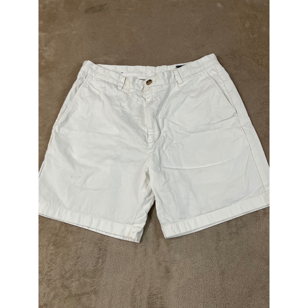Vineyard Vines Breaker Short Men's 7" Inseam 34(33) White Cotton Blend GOOD